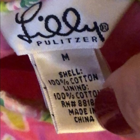 Lilly Pulitzer Pink and Green A-Line Skirt - Picture 2 of 2